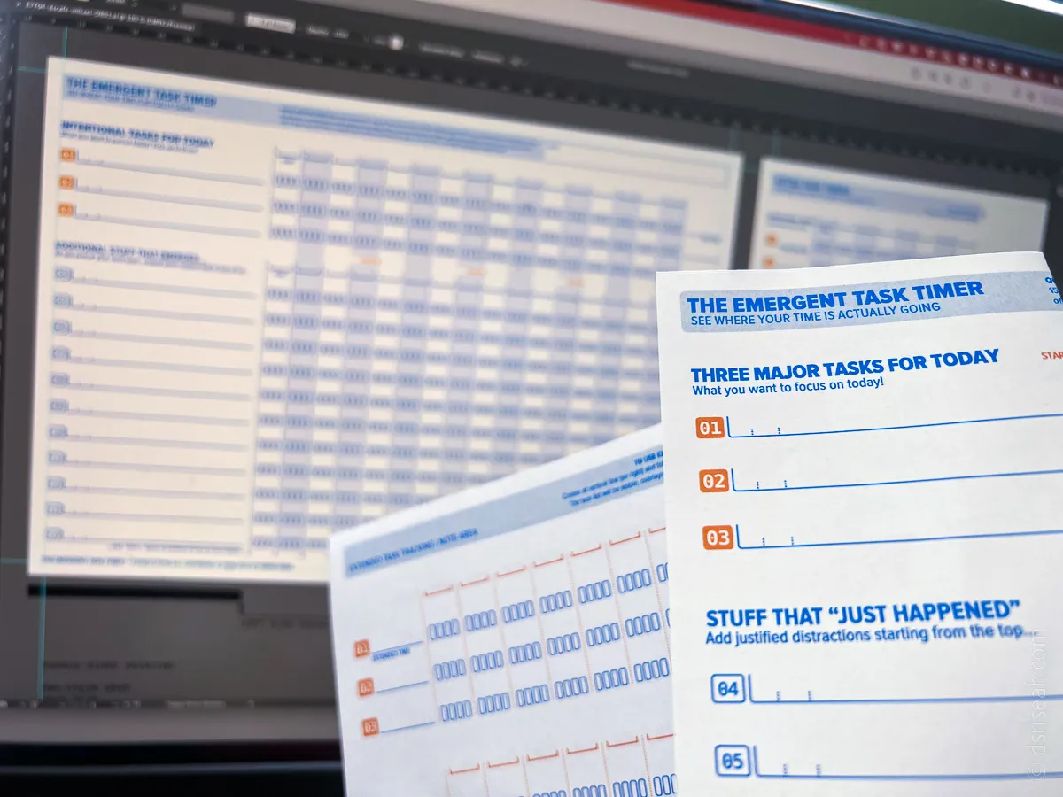 Prototyping a version of the Emergent Task Timer (full size image)