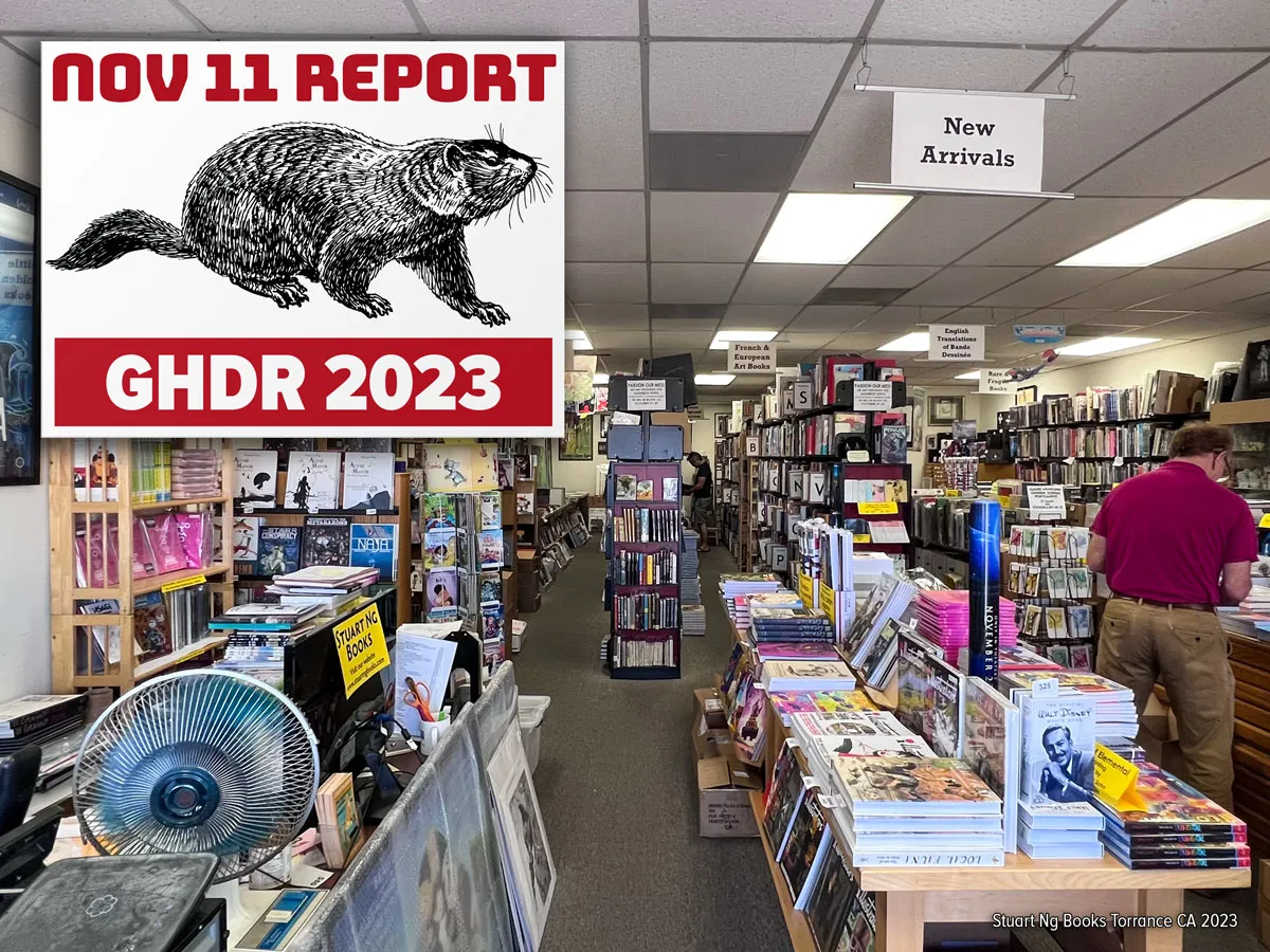 Photo of Stuart Ng Books in Torrance, California. This is a specialty bookstore that carries lots of comics-related artist and illustrator books. (full size image)