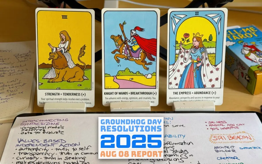 Tarot Cards Strength, Knight of Wands, The Empress in a Past-Present-Future draw