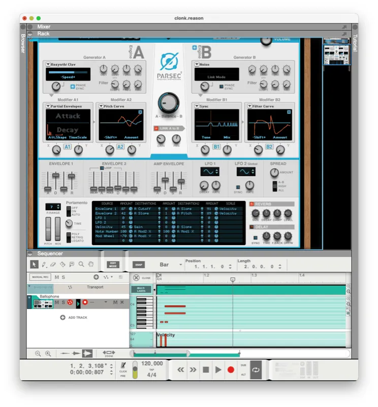 Screenshot of Reason 12