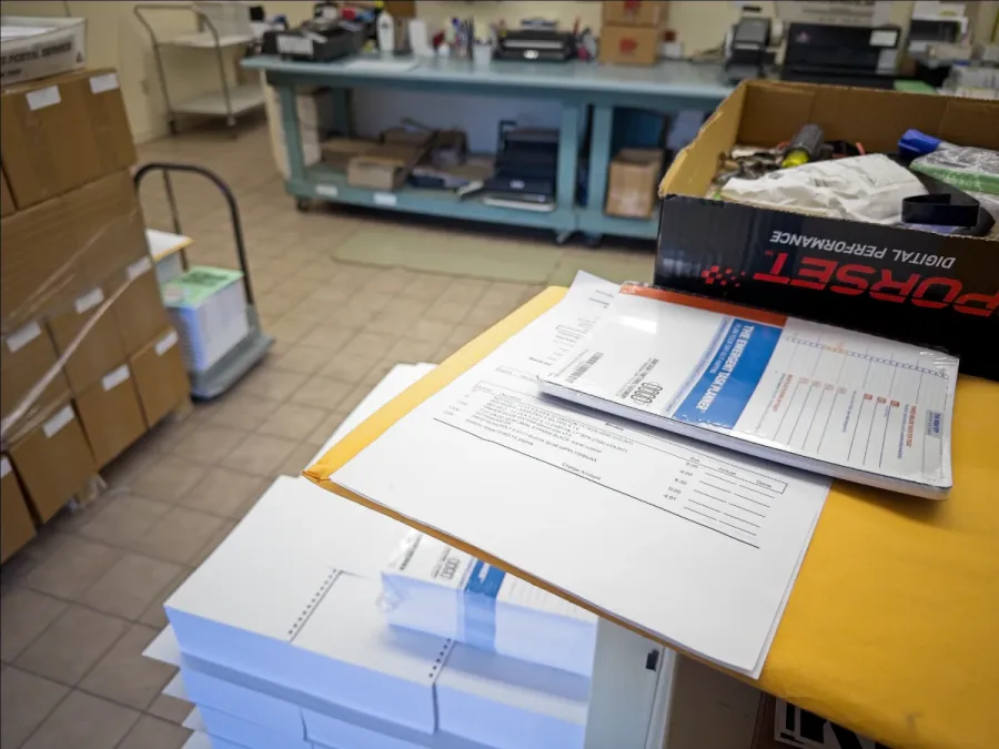 Components for final notebook assembly.