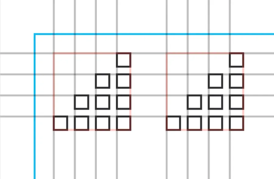 Closeup of a Word Counting Calendar Pyramid block of 10 blocks.