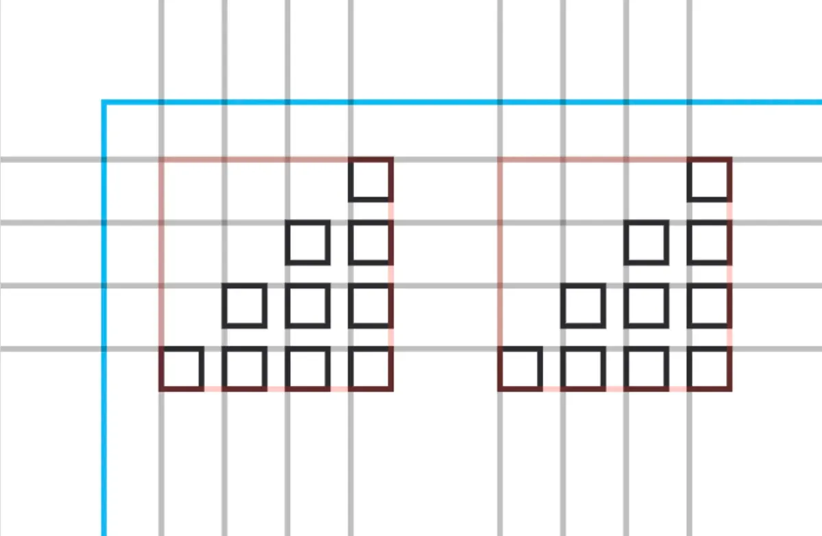 Closeup of a Word Counting Calendar Pyramid block of 10 blocks. (full size image)