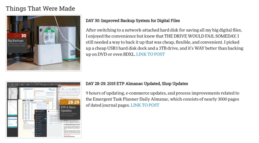 A web page showing images that are on the left, with text wrapping around them to their right side