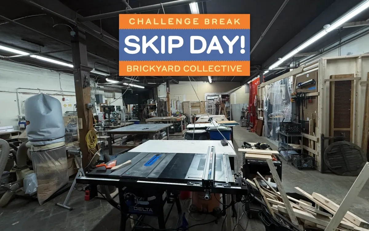 The woodworking shop of The Brickyard Collaborative in Lynn, MA (full size image)