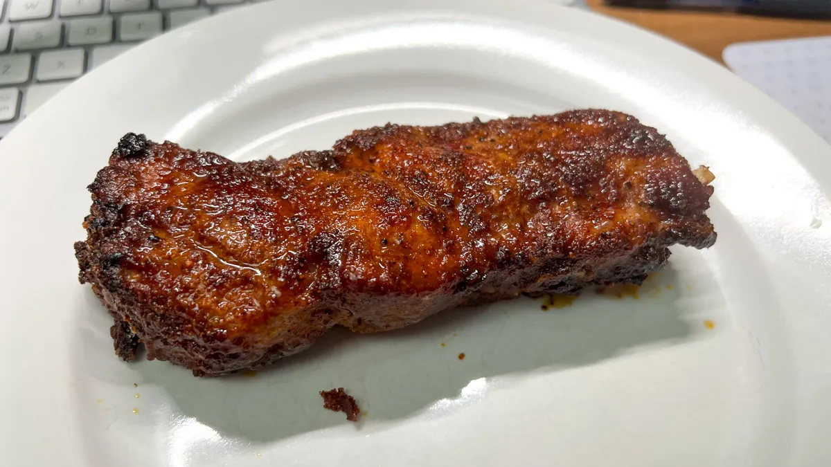 country-style rib cooked in air fryer (full size image)